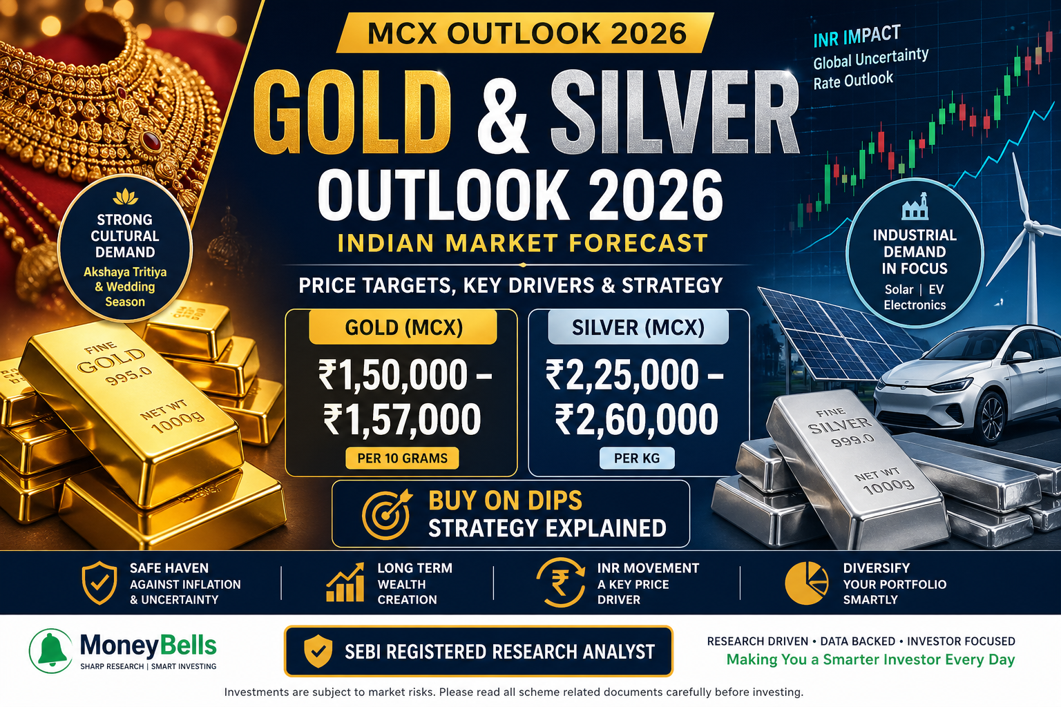 MCX gold price trend India 2026 chart with INR levels
