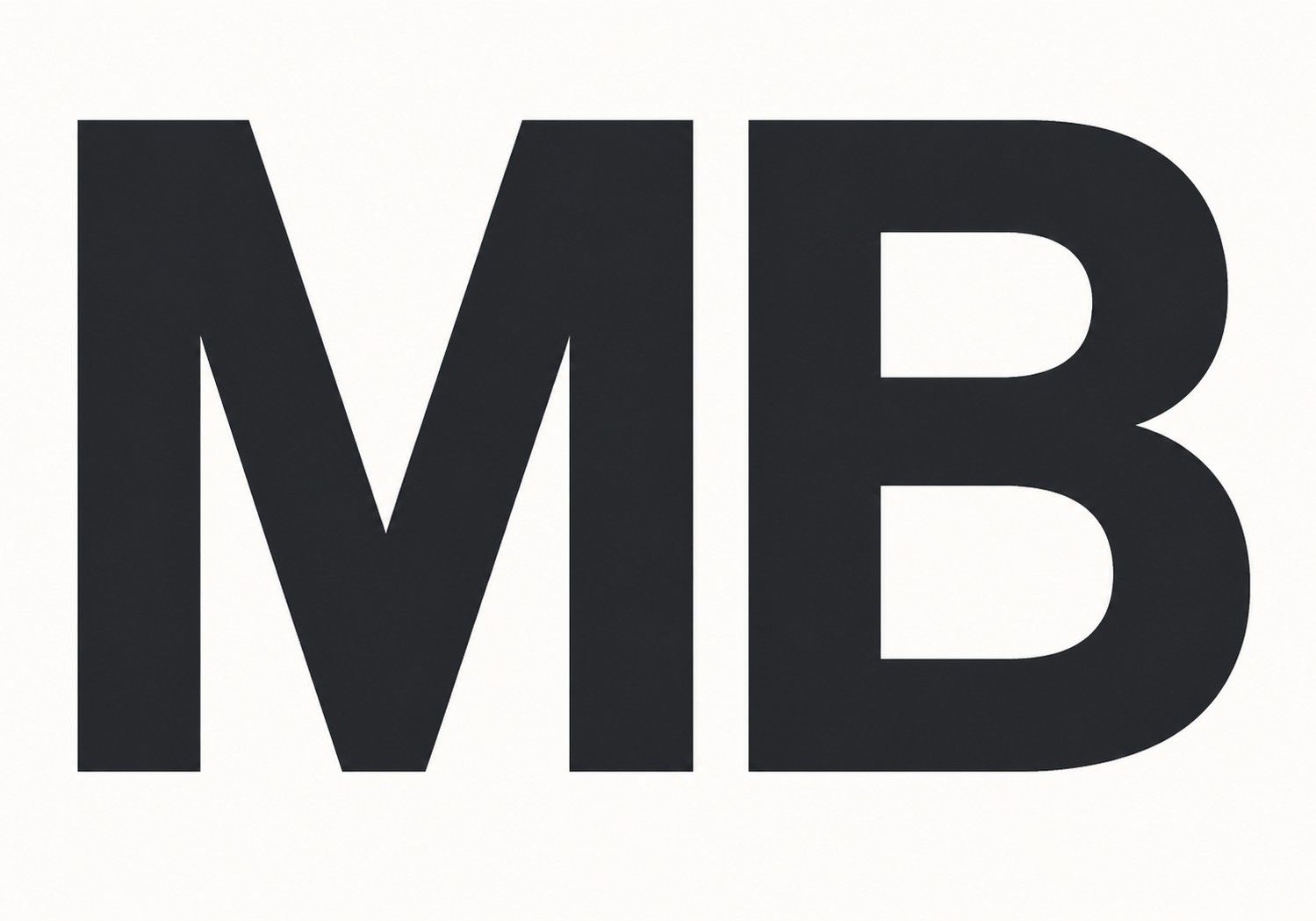 Minimal dark MB logo design with bold typography representing Money Bells brand identity